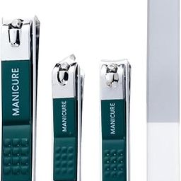 Wegopro 4 in 1 Nail Cutter Set, Stainless Steel Nail Clippers for Precision Toenail and Fingernail Trimming, Manicure Kit with Large, Medium, Oblique Clippers & Filer, Anti-Slip Handle, Rust-Resistant-13