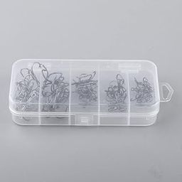 UJEAVETTE 1 Set Fishing Treble Hooks Durable Barb Lure Bait Sea Fish Hook Kit Black L-Sporting Goods- Fishing- Terminal Tackle- Hooks-picture-10