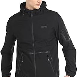 arrow Men's Polyester Standard Length Solid Hooded Jacket-picture-47