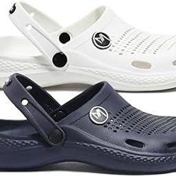 Edge Men's Lightweight Comfortable Waterproof Classic Clogs-Pack of 2-image-44