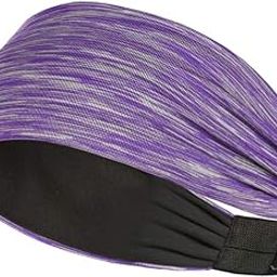 ReDesign Apparels Polyester Blend Performance Headband For Men And Women - Running, Cycling, Yoga, Tennis, Badminton & Other Sports (Multiple Colors, Space Purple)-image-77