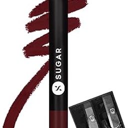 SUGAR Cosmetics Matte as Hell Crayon Lipsticks for Women | Lasts Up To 8+ Hours | Lip Crayon with Sharpener | 2.8gm - 13 Murphy Brown-13