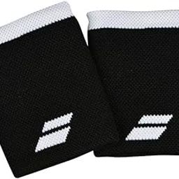 Babolat Logo Jumbo Tennis Wristband (ONE_Size Black/White), 4.25"-image-84