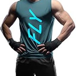 RGB Men's Light Weight Dryfit Sports Tank Top Vest with Running, Gym & Training Less is More-image-86