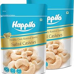 Happilo Premium Roasted and Salted Cashews, 200g (Pack of 2)-image-68