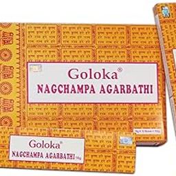 Goloka Nag Champa Incense Sticks(16 grms) - 12 Boxes by Goloka-image-78