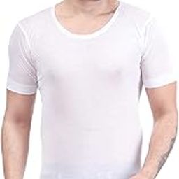 Melrose Men's Cotton Half Sleeve Vest (White, 110 cms)-picture-16
