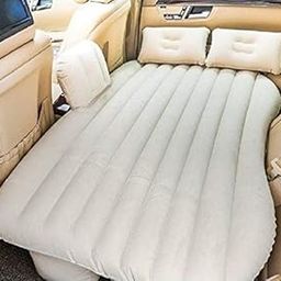 Wishbone CAR Inflatable Sofa nflatable Bed with Two Air Pillows and a Pump Kids' Portable Inflatable Backseat Mattress for Travel, Vacations, Camping, Picnics, and Universal Fit (Beige)-image-8