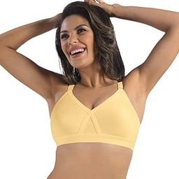 Womens Regular Bra|Non Padded, Medium Coverage Suitable for All Necklines, Detachable and Adjustable Straps, Multiple Hook & Eye Closure, Wide Underbust Band for Support,Hand Wash Only-Britney-image-0