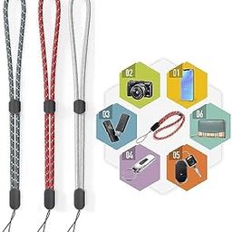 Durable and Elastic Nylon Hand Lanyard Wrist Strap Keychain String Ideal for Holding Mobile/ID Badge Holder/Keys/AirPod Keychain and Camera-95