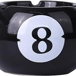ARTISOUL® Pottery Ashtray Easy To Clean Billiards Ash Tray For Office Tabletop Outdoor-image-74