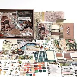 HASTHIP 346Pcs Journaling Kit, Vintage Stickers Journal Kit, Scrapbook Stationery Items, Bullet Junk Journal Book Planner 2025, Journal Set Diy Decoration Paper Craft Kis-picture-11