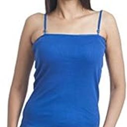 Women's Cotton Blue Spaghetti Top-image-16