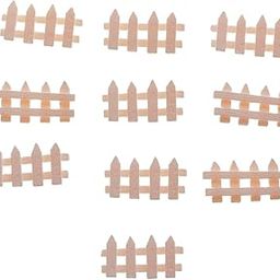 Barrier Fences Miniature Micro Landscape Bonsai Dollhouse Decor Miniature Home Garden Decor Ornaments Pack of 10PCS Pink White-image-43