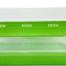 2 Pack of BPA Free Home Microgreen Soilless Hydroponics Seed Sprouter Grow Tray with Cover + Free Spray Bottle and 20 Sheets Growing Paper-picture-8