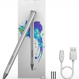 2023 New Stylus Pen for Microsoft Surface, 4096 Pressure Level, USB-C Charging, Erasing Function, Magnetic Attraction, for Microsoft Surface Pro 9/8/7/6/5/4/3/X, Surface Go/Book/Studio, 3 *Pen Tips-8
