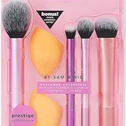 NANCY AJRAM X 6PCS Real Techniques Makeup Brush Set with Sponge Blender for Eyeshadow, Foundation, Blush, and Concealer-12