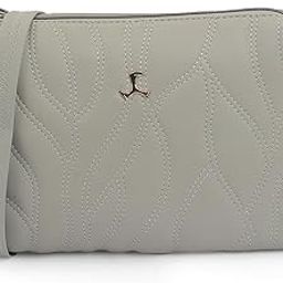 Women Casual Faux leather Soft Body Zipper closure Quilted Sling Bag-image-6