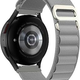 22mm SmartWatch Strap With Alpine Loop For Noise Colorfit Ultra/Oneplus 46mm/Samsung Galaxy Watch 3 45mm/Realme S/S Pro/ & With All 22mm Watches-Grey-Pack Of 1-2