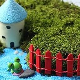 Lyla Wooden Mini Fence Moss Landscape Ornaments Accessories Garden Decor Red-image-23