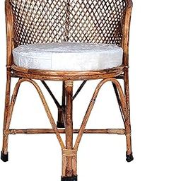CRAFTCANE Bamboo Armchair, Kursi for Garden, Living Room, Lawn, Home, Dining Room, Bedroom, Kitchen, Office, Outdoor, Cafe, Restaurant Office, Balcony (Jaal)-image-12