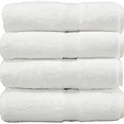 AYUS 100% Cotton (400 GSM / 30 x 60 inch) Large Bath Towel Ultra Soft Super Absorbent/Antibacterial (White, Set of 4)-image-14