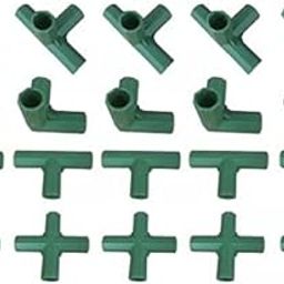 UJEAVETTE 2x20x Durable Green Greenhouse Joints for Plant Shelves,Furniture Connectors-31