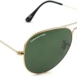 eyewearlabs OKNO | 100% UV Protection Full Rim Alloy-Metal Aviator Branded Stylish Sunglasses For Men & Women | Cricket Sports Cycling Driving | Medium | Raider-picture-40