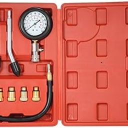 ThreeH 8 Pcs Gasoline Engine Compression Tester Petrol Gas Engine Cylinder Automobile Pressure Gauge Tester Automotive Test Kit MA02A-image-25