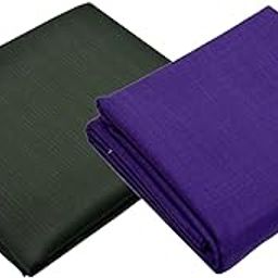 MEN'S Cotton Shirt & Poly-Viscose Trouser Fabric Combo Set-image-97
