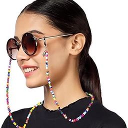 vision Unisex Adult Beads Eyeglass Holder Strap Cord | New Chain Adjust on Sunglasses | Anti-slip Retainer Lanyard String Eyewear Frame | Specs Mask Chains-image-39