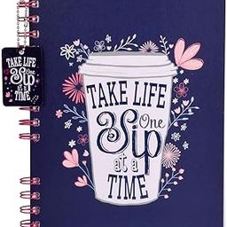 DOODLE Hardbound Spiral Notebook Diary with Bookmark Dangler and 100+ Stickers | B5 | 160 Undated Ruled Pages | 80 gsm Acid Free Paper | Open Flat To Write Comfortably (Morning Glory)-image-71