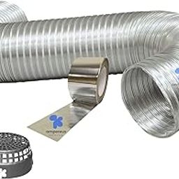 AMPEREUS® Chimney Pipe 4 Inch 6 Feet with Cowl and Tape | Durable & Heat-Resistant Exhaust Pipe for All Kitchen Chimneys | Suitable For All Brands Of Chimney-15