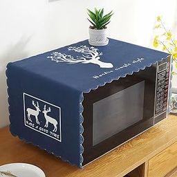 BROGBUS Microwave Oven Dust Proof Cover for Kitchen Decor Durable Modern Design Kitchen Accessories (98 X 35 Cm, Blue, Pack of 1)-picture-18