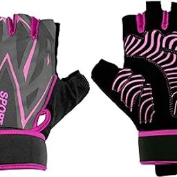 BADOWL Gym Gloves for Men & Women with Wrist Support | Gloves for Professional Weightlifting, Exercise, Training, Cycling, Bike Sports Gloves (Pink - M)-image-72