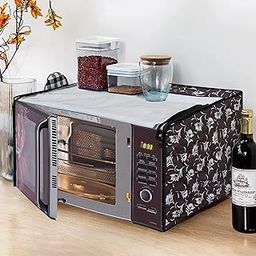Glassiano Floral Grey Printed Microwave Oven Cover for IFB 30 Litre Convection Microwave Oven 30SC4 Metallic Silver-23