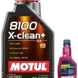 Motul 8100 X-Clean+ Engine Oil (5w-30) -1 Liter, Compatible with Car and Diesel System Clean Plus (200ml) Combos-image-8