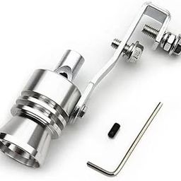 Speedwav? Trending New Car Exhaust Pipe Simulator Turbo Sound Whistle Aluminum Alloy for All Universal Cars BMW, Suzuki, Hyundai, Tata, KIA etc - 30mm (L Size, Silver) CSMNA1069-29