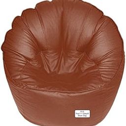 RnS Rest 'n' Sleep - Bean Bag Cover Only Mudda Shape Sofa Chair Filled for Living Room, Home, Office, Bedroom, Hall, Cafe, Restaurant for Relaxing, with 1 Year Warranty (Tan, XXXL)-image-80