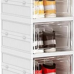 TIED RIBBONS Shoe Rack (3-Layer) Foldable Sneakers Box Storage Organizer for Shoe, Slippers Multipurpose Cabinet Organize for Men, Women Heels, Loafers, Sneakers, Flip-Flops (White)-picture-12