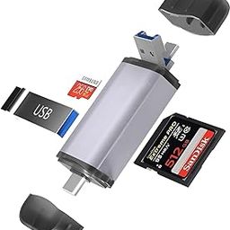 6-in-1 USB Card Reader, Type-C/Micro USB/USB 3.0, SD/TF Card Compatible, OTG Support for Android and PC-image-87
