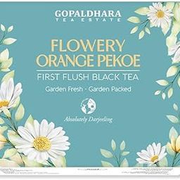GOPALDHARA Darjeeling Tea First Flush Flowery Orange Pekoe 200 Gm Paper Box - (Regular Series) Ftgfop1 Leaf First Flush Black Tea From The High Hills Of Darjeeling-image-67