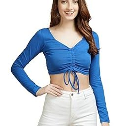 Casual Regular Sleeves Solid Women Crop Top-picture-27