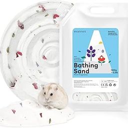 BUCATSTATE Dust-Free Hamster Bath Sand Plant Scented Bathing Sand for Guinea Pig Dwarf Golden Bear and Other Small Animals 3.3lb/1.5kg-image-35
