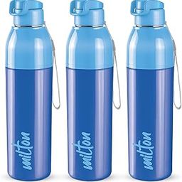 Milton Steel Convey 900 Insulated Inner Stainless Steel Water Bottle, Set of 3, 630 ml Each, Blue | Leak Proof | BPA Free | Hot or Cold for Hours | Office | Gym | Hiking | Treking | Travel Bottle-image-83