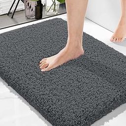 Amazon Brand - Solimo Premium Anti-Slip Microfibre Bathmat - 80cm x 50cm, Steel Grey-image-16