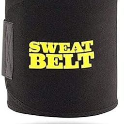 GJSHOP Sweat Belt for Fat Loss, Sauna Slim Belt for Weight Loss Waist Trainer - Tummy Trimming Exercise for Both Men and Women (Free Size) Black Color-image-56
