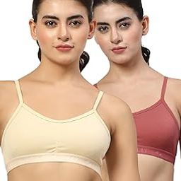 Black, Coral Seamless Non Padded Slip-on Sports Bra-image-32