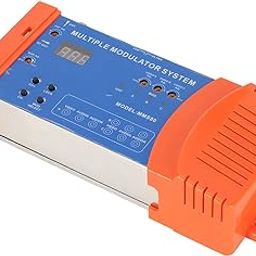 Multiple Modulator System, Multi Channel Reliable Home Modulator Professional Support PAL NTSC 100‑240V for TV Box (EU Plug)-50