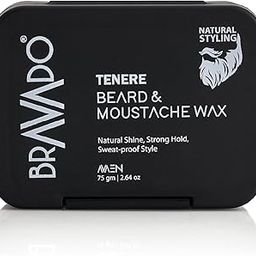 BRAVADO Tenere Beard and Mustache Wax for Men | Sweat-proof, Maximum Strong Hold | Non-Sticky, Frizz Control, Nourishing Styling, Shiny Beards & Mustaches | Beard Wax, Beard Care, Mustache Wax | 50g-image-4